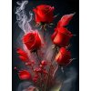 Norimpex diamantové maľovanie Kvety ruže v dyme 30 x 40cm