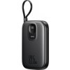 Powerbanka Joyroom JR-PBF17 22,5 W 10 000 mAh so vstavaným káblom USB-C + 0,25 cm kábel USB-C - čierna Powerbanka Joyroom JR-PBF17 22,5 W 10 000 mAh so vstavaným káblom USB-C + 0,25 cm kábel USB-C - čierna