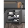 SLEPÝ ROH STYLE, ANTRACIT, KOŠE S PLNÝM DNOM, ANTRACIT, PRAVÝ 850-940x530x595MM SLEPÝ ROH STYLE, ANTRACIT, KOŠE S PLNÝM DNOM, ANTRACIT, PRAVÝ 850-940x530x595MM
