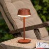 Konstsmide LED dobíjacia stolová lampa Lyon, terakota, IP54, stmievač, CCT, RGB - 7830-960 Konstsmide LED dobíjacia stolová lampa Lyon, terakota, IP54, stmievač, CCT, RGB - 7830-960