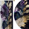 HomeView Zatemňovací záves Royal Bloom – fialovo-zlatý kvetinový motív s luxusným nádychom Veľkosť: 140x250 na riasiaci pás HomeView Zatemňovací záves Royal Bloom – fialovo-zlatý kvetinový motív s luxusným nádychom Veľkosť: 140x250 na riasiaci pás