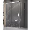 RAVAK MSDPS - 100/100 L sprch. dvere s pevnou stenou, ľavé 100 x 100 x 195 cm bright alu / transparent 0WLAAC00Z1