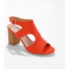 Sandále na podpätku s dreveným vzhľadom oranžová 036 Blancheporte Sandále na podpätku s dreveným vzhľadom oranžová 036 Blancheporte