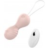B - Series Magic - vibračné silikónové Kegelove guličky USB 10 funkcií / diaľkové ovládanie -Flesh