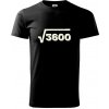 Narodeniny odmocniny 60 - Klasické pánske tričko vyššej gramáže - 2XL ( Čierna ) Narodeniny odmocniny 60 - Klasické pánske tričko vyššej gramáže - 2XL ( Čierna )