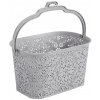 Závesný košík na štipce 22 × 14,5 × 13,5 cm, plast, svetlosivý Závesný košík na štipce 22 × 14,5 × 13,5 cm, plast, svetlosivý