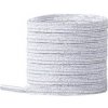 Elastické šnúrky do topánok jednoduché, jeden pár - Biele lesklé, 100 cm Elastické šnúrky do topánok jednoduché, jeden pár - Biele lesklé, 100 cm