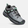 KEEN TARGHEE LOW WP JR steel grey/irish green US 1 / EU 33,0 / UK 13 / 20 cm; Šedá obuv KEEN TARGHEE LOW WP JR steel grey/irish green US 1 / EU 33,0 / UK 13 / 20 cm; Šedá obuv