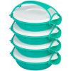 Obedár MagicHome, okrúhly, 4 dielny, farebný, 4x 1000 ml, 22,4x20,5x29,5 cm Obedár MagicHome, okrúhly, 4 dielny, farebný, 4x 1000 ml, 22,4x20,5x29,5 cm