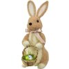 Veľkonočný zajačik flísový s košíkom, 23 x 32 x 15 cm Veľkonočný zajačik flísový s košíkom, 23 x 32 x 15 cm