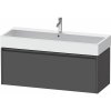 DURAVIT Ketho 2 závesná skrinka pod umývadlo, 1 zásuvka, 1184 x 460 x 440 mm, grafit matný, K25079049490000 DURAVIT Ketho 2 závesná skrinka pod umývadlo, 1 zásuvka, 1184 x 460 x 440 mm, grafit matný, K25079049490000