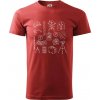 Geodet vybavenie - Klasické pánske tričko vyššej gramáže - 3XL ( Bordová ) Geodet vybavenie - Klasické pánske tričko vyššej gramáže - 3XL ( Bordová )