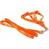 Verk 19124 Nylonový postroj s vodítkom pre psa 125 x 1,5 cm oranžový Verk 19124 Nylonový postroj s vodítkom pre psa 125 x 1,5 cm oranžový