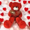 medveď so srdcom s trblietkami 86 cm