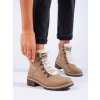 Women's trappers shelovet with sheepskin coat hnedá | krémová 39 GOODIN 0000296045655 Women's trappers shelovet with sheepskin coat hnedá | krémová 39 GOODIN 0000296045655