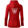 Viking logo - Mikina dámska trendy zipper s kapucňou - 2XL ( Červená ) Viking logo - Mikina dámska trendy zipper s kapucňou - 2XL ( Červená )