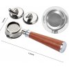 COFFEEART Portafilter 58mm 3in1 Rosewood A COFFEEART Portafilter 58mm 3in1 Rosewood A