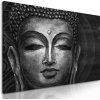 Obraz meditujúci Budha v čiernobielom prevedení Obraz meditujúci Budha v čiernobielom prevedení