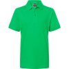 James & Nicholson JN 70K Piqué detské polo tričko zelená fern