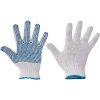 Cerva PLOVER Bavlnené rukavice 12 párov biela/modrá 10/XL