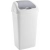 Odpadkový kôš Heidrun - výklopný, šedý/biely, 60 l Odpadkový kôš Heidrun - výklopný, šedý/biely, 60 l