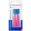 Curaprox CS 5460 Travel set náhradní hlavice kartáčku tmavě růžová + žlutá Curaprox CS 5460 Travel set náhradní hlavice kartáčku tmavě růžová + žlutá