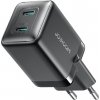 Joyroom JR-TCG17 45W 2 x USB-C nabíječka do zásuvky (EU zástrčka) - černá Joyroom JR-TCG17 45W 2 x USB-C nabíječka do zásuvky (EU zástrčka) - černá