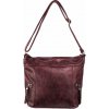 TESSA dámska crossbody koženková kabelka tmavofialová TESSA dámska crossbody koženková kabelka tmavofialová