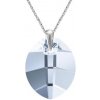 For You Prívesok Swarovski elements listy modrý BLUE SHADE 1609