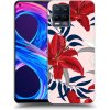 Picasee silikónový čierny obal pre Realme 8 Pro - Red Lily Picasee silikónový čierny obal pre Realme 8 Pro - Red Lily