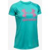 Under Armour Dievčenské tričko Big Logo Tee Solid Ss Modrá YXL Under Armour Dievčenské tričko Big Logo Tee Solid Ss Modrá YXL