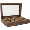 Organizér na hodinky 10 komôr Hnedý ala Drevo Organizér na hodinky 10 komôr Hnedý ala Drevo