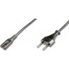 PremiumCord Kabel síťový 230V k magnetofonu 3m, černý kpspm3 PremiumCord Kabel síťový 230V k magnetofonu 3m, černý kpspm3