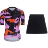 RIVANELLE krátky dres a sukňa - BIKE´S GOOD - čierna/viacfarebná RIVANELLE krátky dres a sukňa - BIKE´S GOOD - čierna/viacfarebná