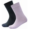 Detské ponožky Devold Daily Merino Light Sock 2Pk Kid Veľkosť ponožiek: 31-34 / Farba: fialová/čierna Detské ponožky Devold Daily Merino Light Sock 2Pk Kid Veľkosť ponožiek: 31-34 / Farba: fialová/čierna