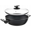 KOLIMAX COMFORT BLACK Panvica 26 cm s úchytmi, so sklenenou pokrievkou, vysoká KOLIMAX COMFORT BLACK Panvica 26 cm s úchytmi, so sklenenou pokrievkou, vysoká