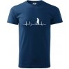 EKG detektor - Klasické pánske tričko vyššej gramáže - 2XL ( Polnočná modrá ) EKG detektor - Klasické pánske tričko vyššej gramáže - 2XL ( Polnočná modrá )
