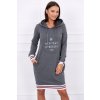 Morgan dámske šaty dlhá mikina SV300/K62095 grafit