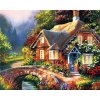 Diamantový obraz Dom pri lese Diamantový obraz Dom pri lese