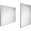 Nimco Zrkadlá - Zrkadlo s LED osvetlením, 80x70 cm, hranaté, alumínium ZP 13003 Nimco Zrkadlá - Zrkadlo s LED osvetlením, 80x70 cm, hranaté, alumínium ZP 13003