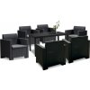 Nero IV Set 6 miestna súprava záhradného nábytku grafitová Nero IV Set 6 miestna súprava záhradného nábytku grafitová