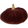 Clayre & Eef Vínová zamatová dekorácia tekvice Pumpkin XXL - Ø 25*16 cm - Clayre & Eef Clayre & Eef Vínová zamatová dekorácia tekvice Pumpkin XXL - Ø 25*16 cm - Clayre & Eef