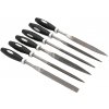 Sada ihlových pilníkov 5 x 180 mm s rukoväťou, 6-dielna sada, XL-TOOLS Sada ihlových pilníkov 5 x 180 mm s rukoväťou, 6-dielna sada, XL-TOOLS