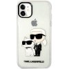 Karl Lagerfeld IML Glitter Karl and Choupette NFT iPhone 11 čiré