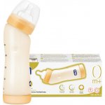 CHICCO Láhev Angled, silikon. dudlík,PES,250ml