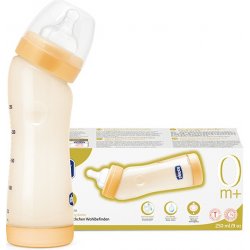CHICCO Láhev Angled, silikon. dudlík,PES,250ml