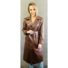 Max Original Leather dámsky kožený kabát TRENCH womens cognac