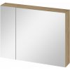 Cersanit Ovida skrinka 79.4x14.1x59.2 cm so zrkadlom dub S1058-016 Cersanit Ovida skrinka 79.4x14.1x59.2 cm so zrkadlom dub S1058-016