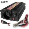 Měnič napětí Carspa CAR600U-122 12V/230V+USB 600W, modifikovaná sinus Měnič napětí Carspa CAR600U-122 12V/230V+USB 600W, modifikovaná sinus