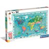 Puzzle 60 elementów. MAXI Super kolor. Wildlife Map Puzzle 60 elementów. MAXI Super kolor. Wildlife Map